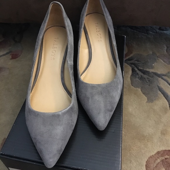 NIB Talbots Kendall Grey Suede Heels - Women’s 7M - Picture 2 of 3